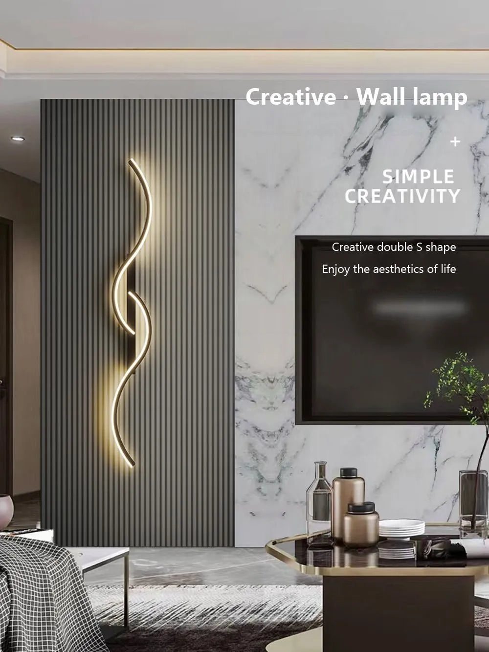 Moderne LED-Wandleuchte mit Aluminiumkörper-letto-design.com