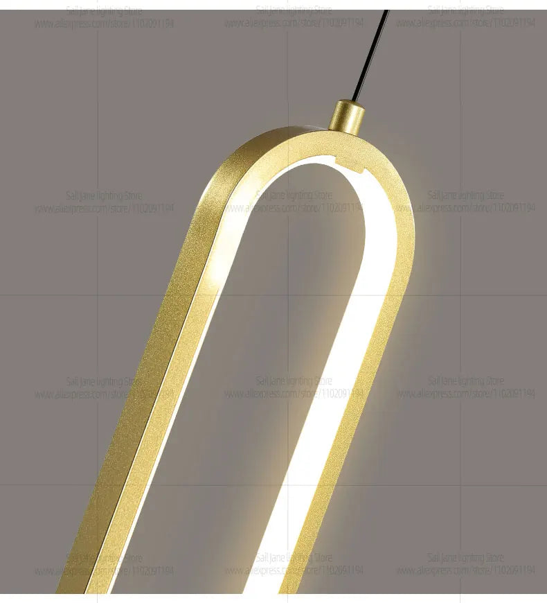 Eleganter LED-Kronleuchter "Luminous Elegance" für hohe Decken-letto-design.com