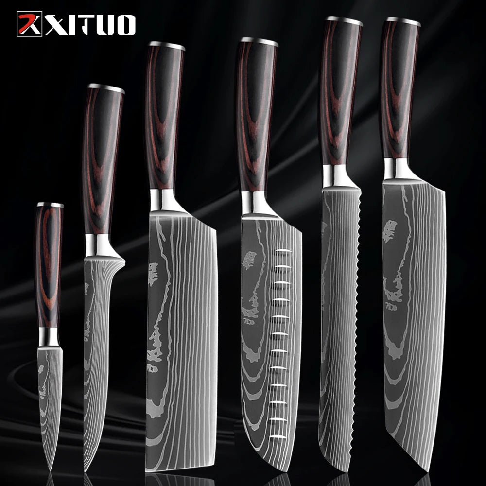 Premium XITUO Küchenmesserset – "Set di Coltelli Cucina Eleganza"-letto-design.com