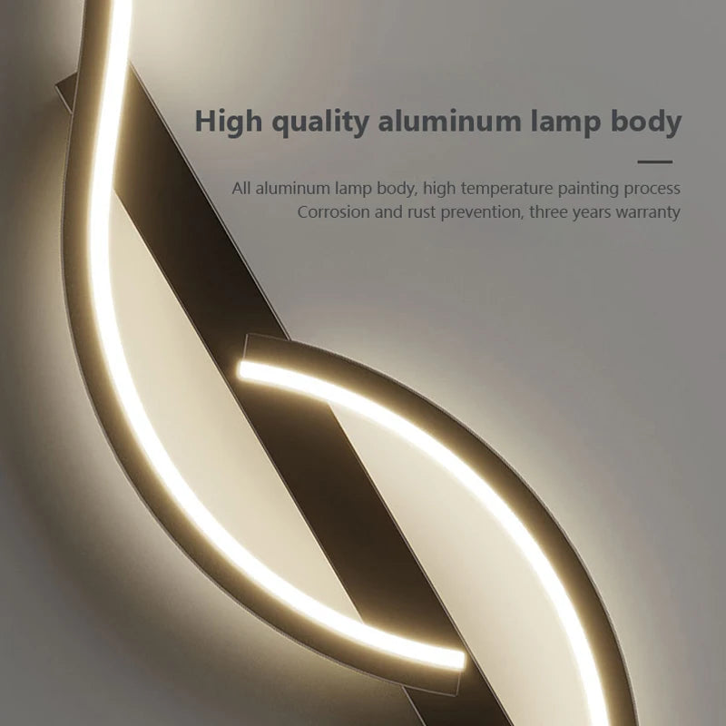 Moderne LED-Wandleuchte mit Aluminiumkörper-letto-design.com