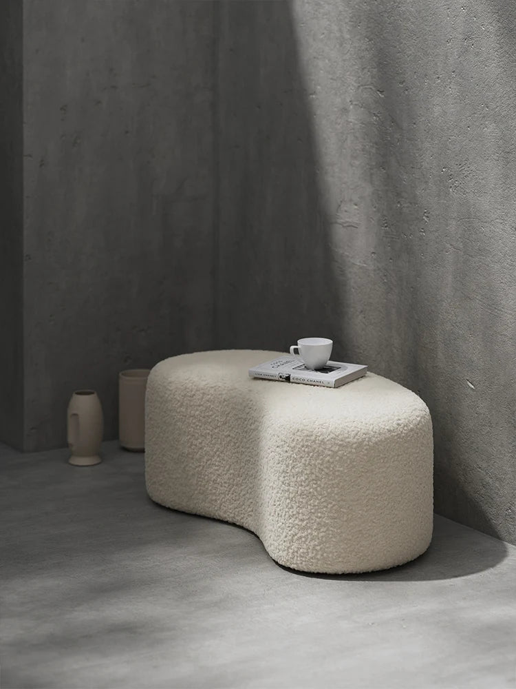 Moderner Bouclé-Sitzhocker – Eleganz und Komfort in Einem-letto-design.com