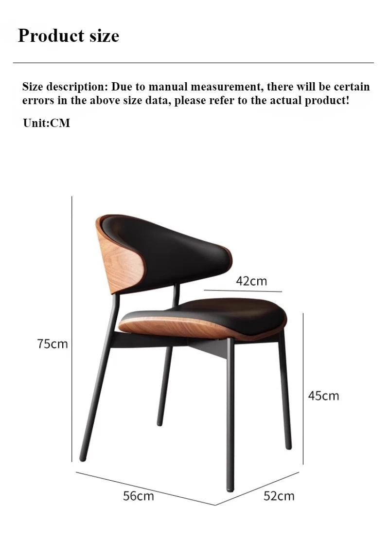Eleganter Designstuhl aus Holz und Kunstleder – Komfort und Stil vereint-letto-design.com