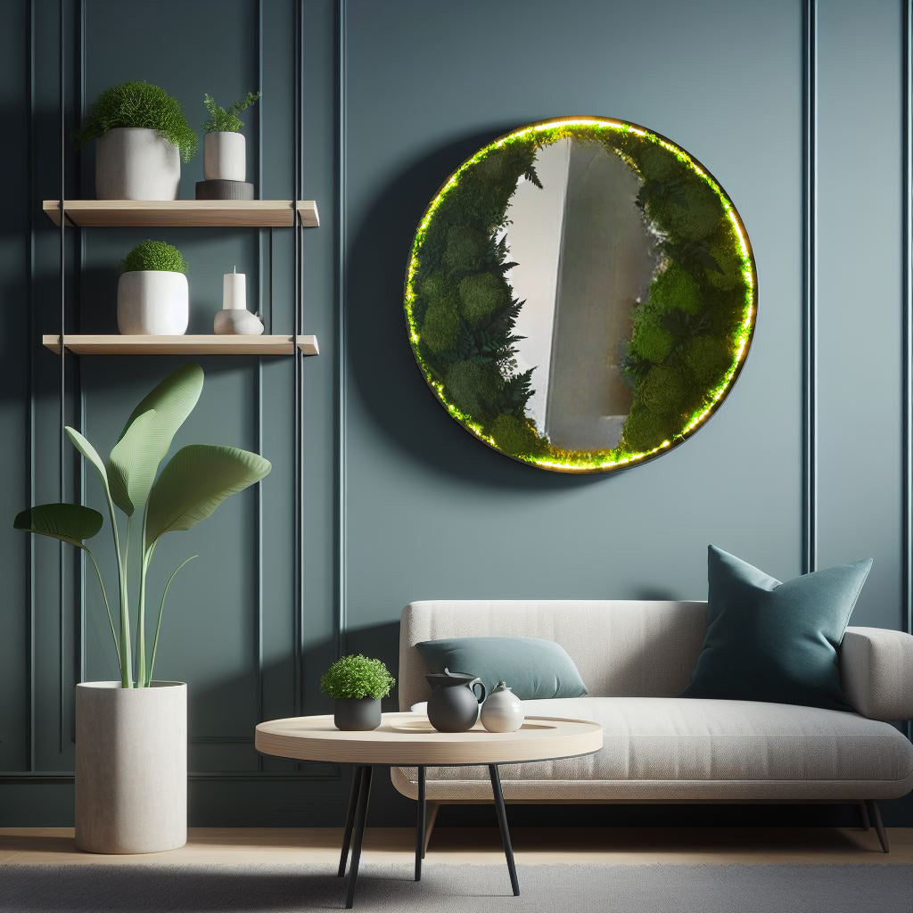 Reflections of Nature – Moosbild mit Spiegel-letto-design.com