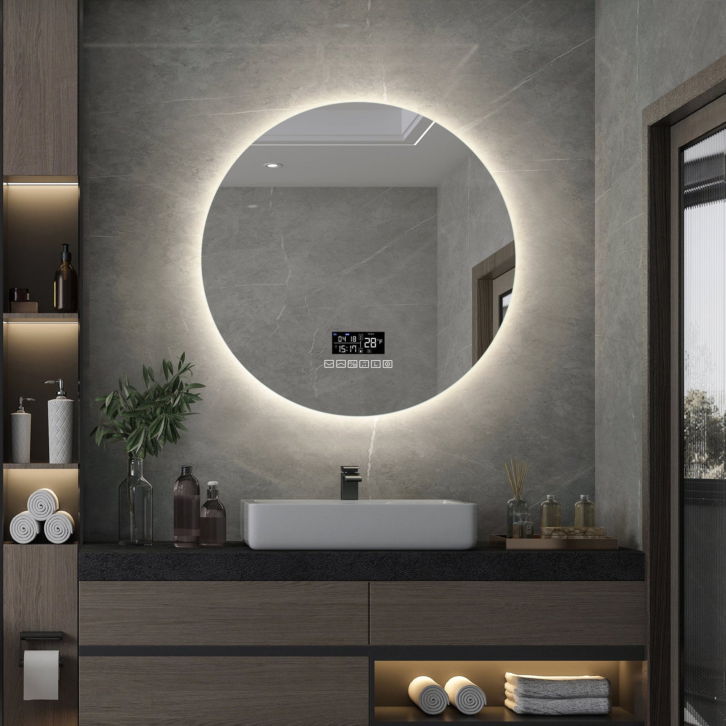 LED Spiegel mit allen Funktionen 60 cm-letto-design.com