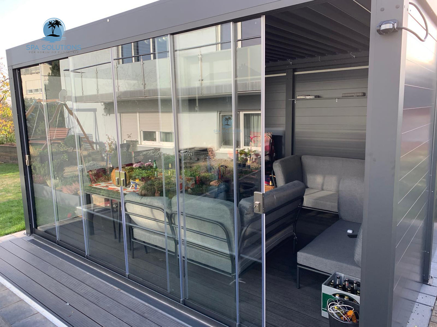Sky Pergola Glas-Seitenwand 3m-letto-design.com