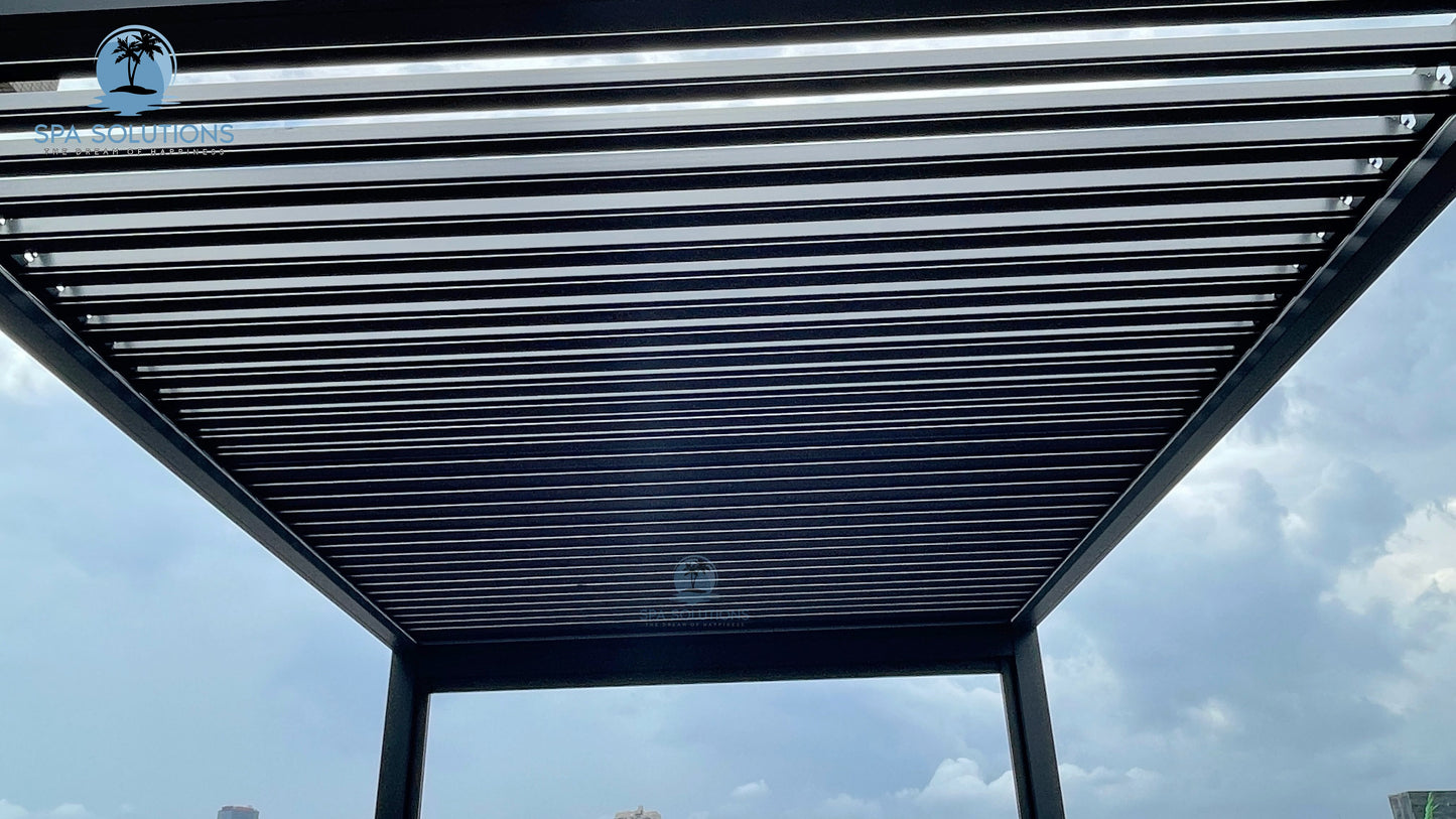 SkyLite ECO Aluminium Pergola LED 3m x 3m-letto-design.com