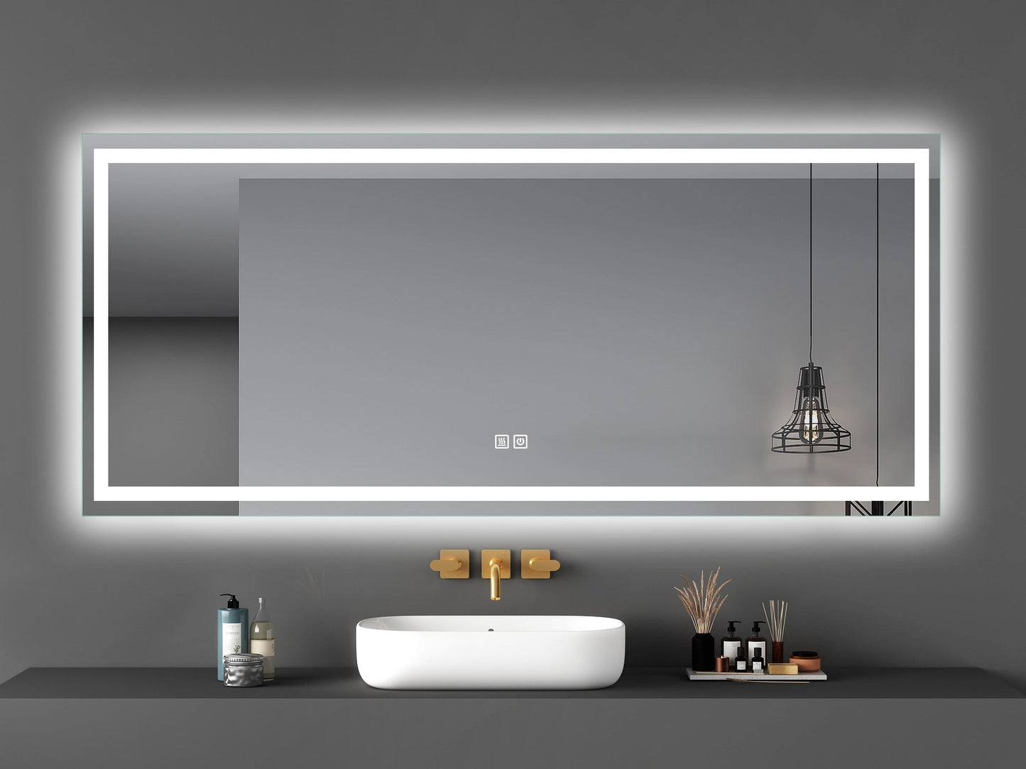 High End LED Spiegel mit allen Funktionen 180 cm x 80 cm-letto-design.com