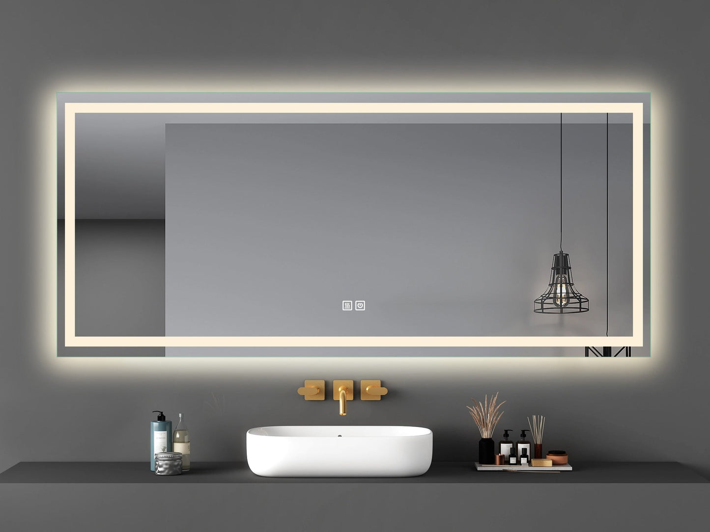 High End LED Spiegel mit allen Funktionen 180 cm x 80 cm-letto-design.com