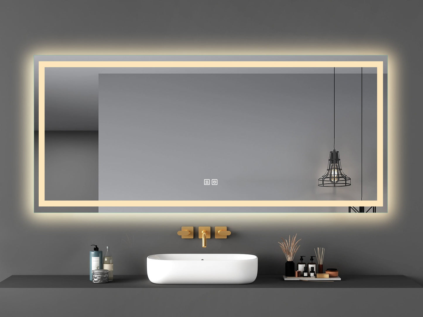 High End LED Spiegel mit allen Funktionen 180 cm x 80 cm-letto-design.com