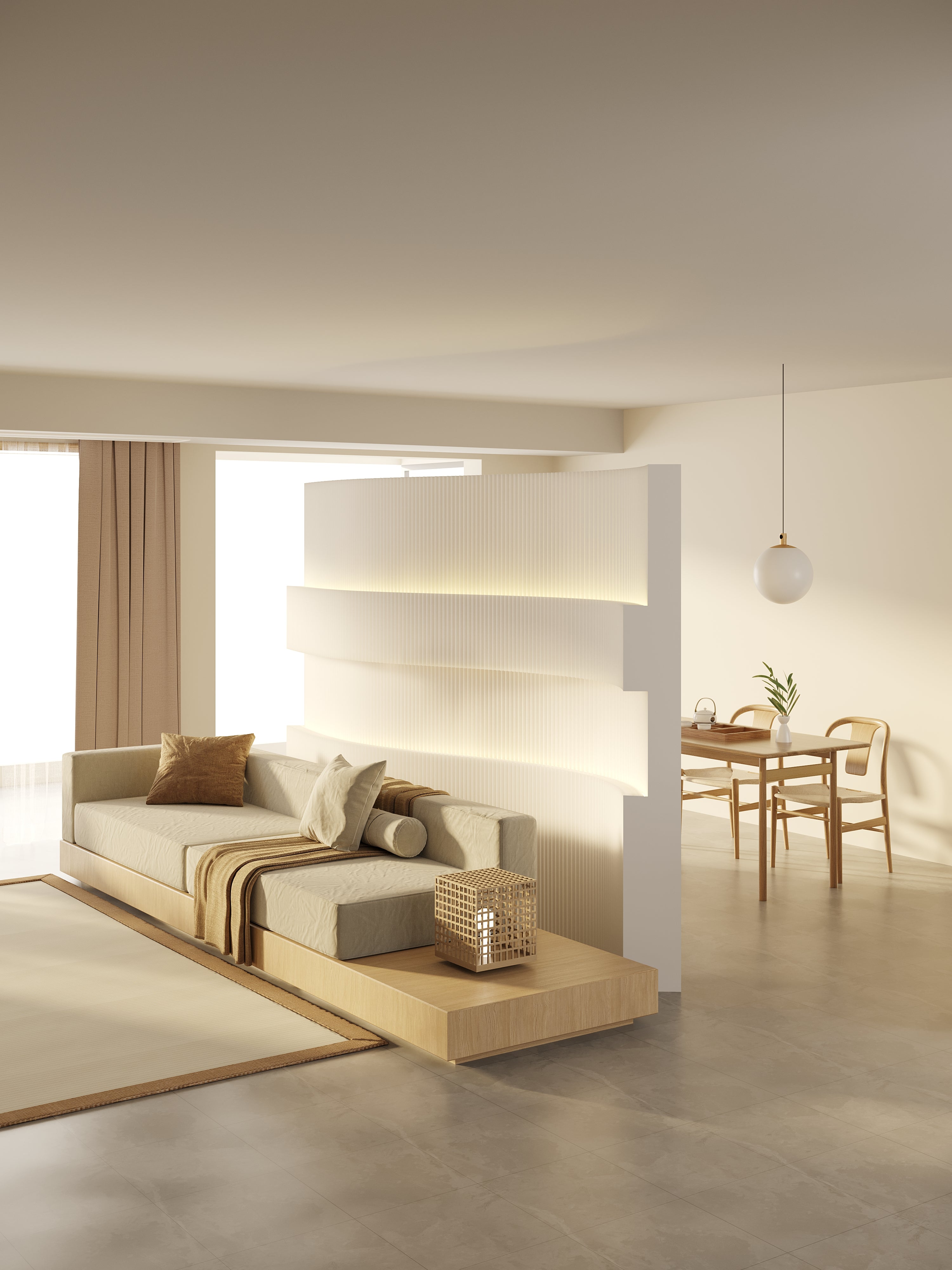 iPaper Luminex Pro Trennwand mit LED-letto-design.com