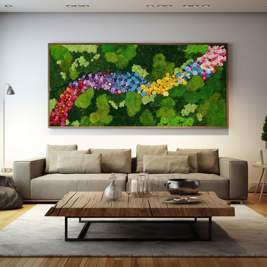 Flower River Moss Art-letto-design.com