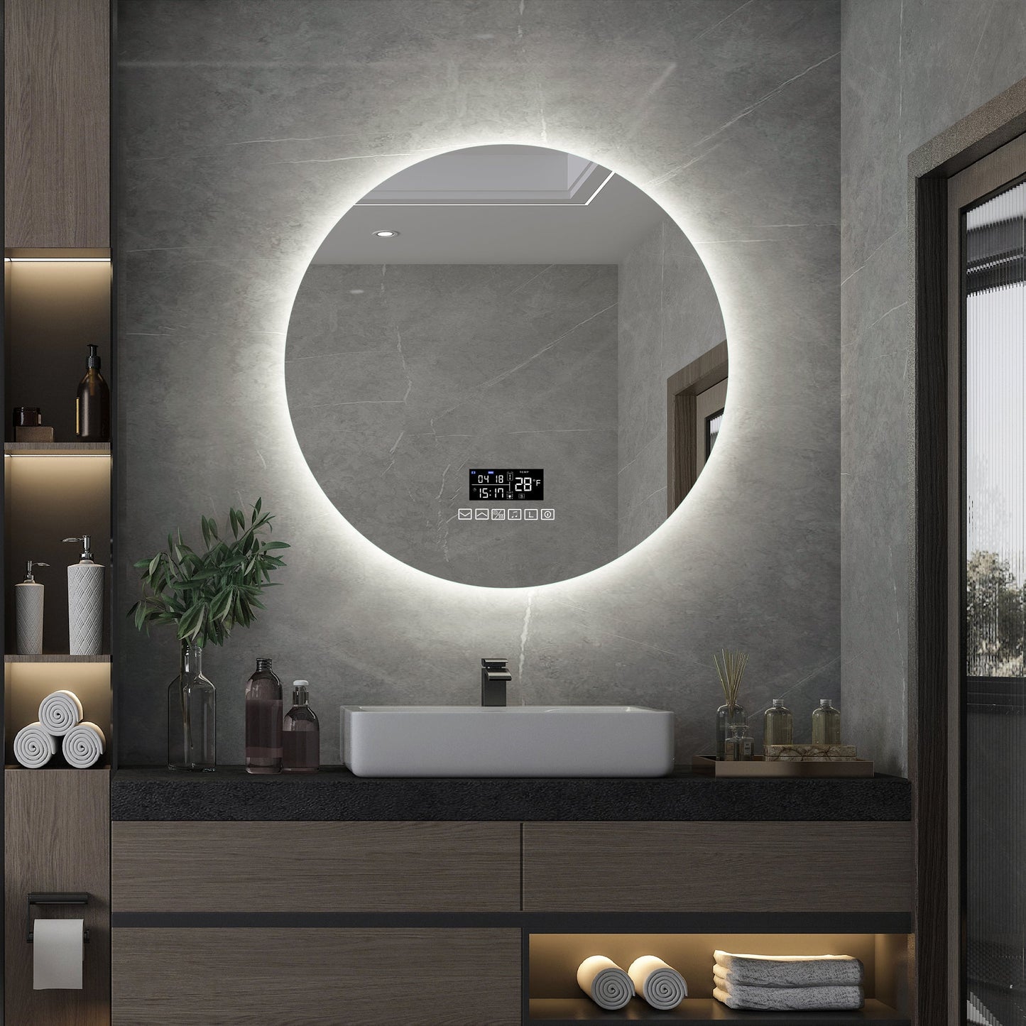 LED Spiegel mit allen Funktionen 60 cm-letto-design.com