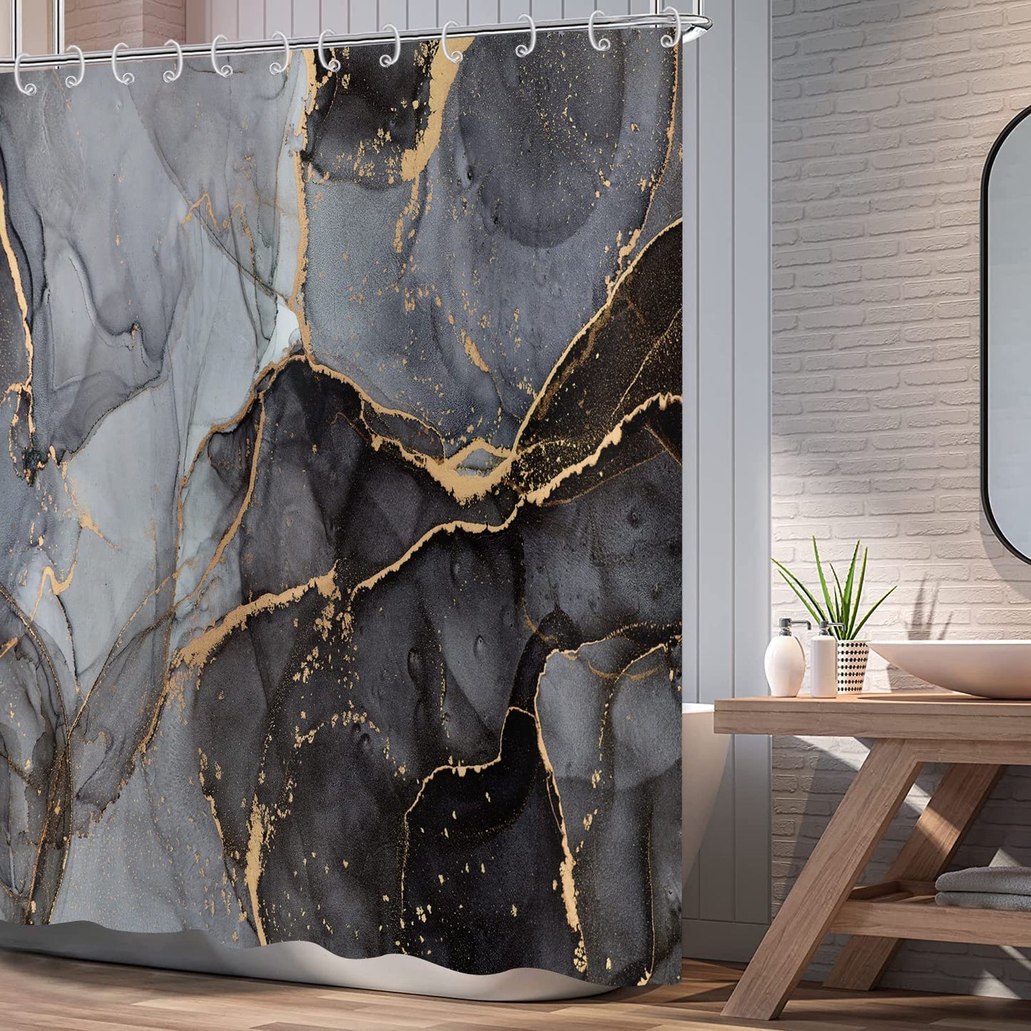 Duschvorhang in Marmoroptik-letto-design.com