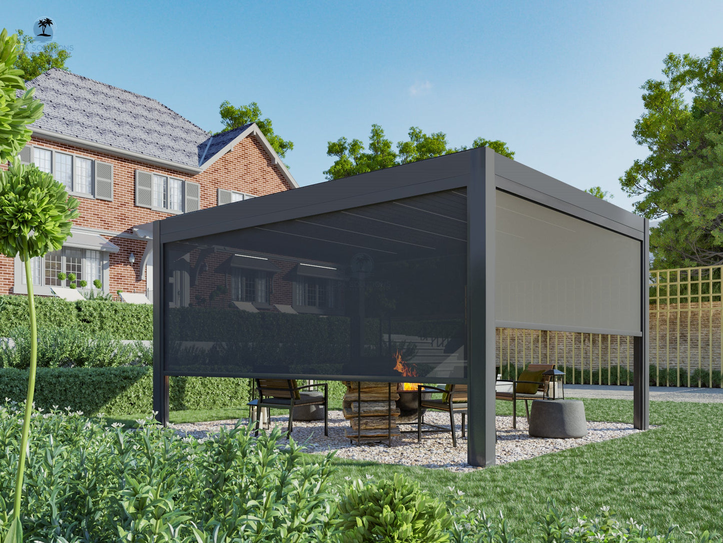 Sky Pergola Seitenrollo 5m-letto-design.com