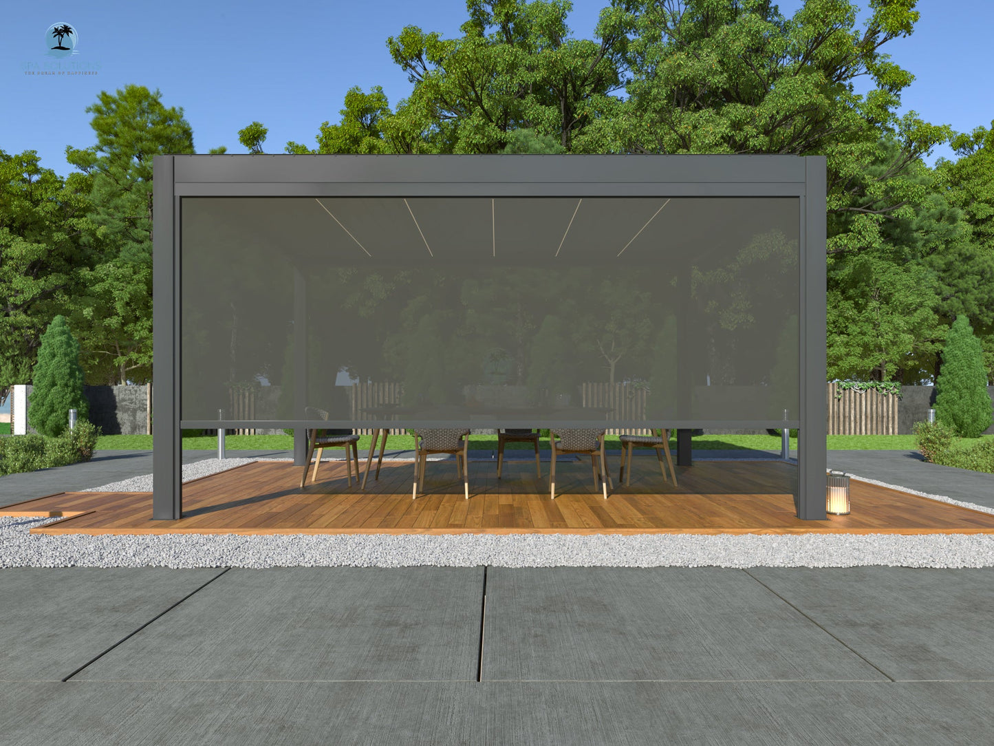 Sky Pergola Seitenrollo 5m-letto-design.com