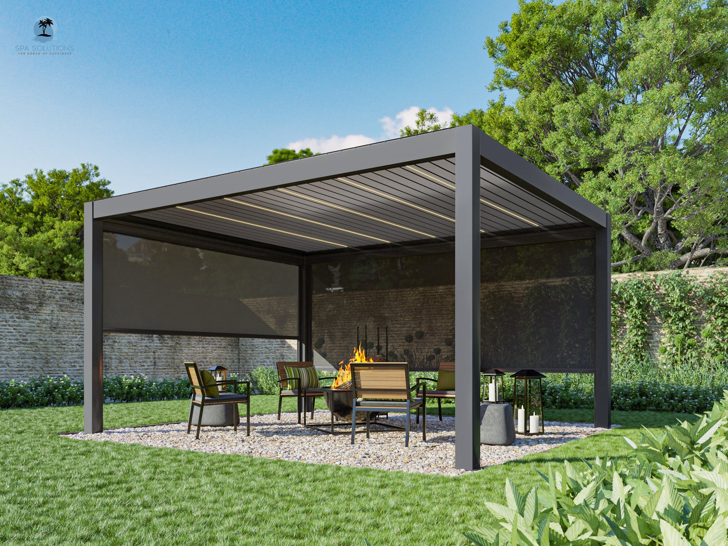 Sky Pergola Seitenrollo 5m-letto-design.com