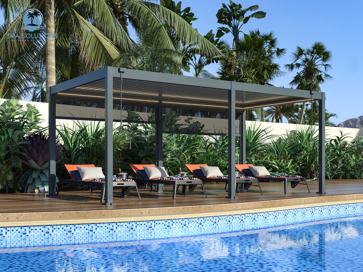 SkyLite ECO Aluminium Pergola LED 3m x 6m-letto-design.com