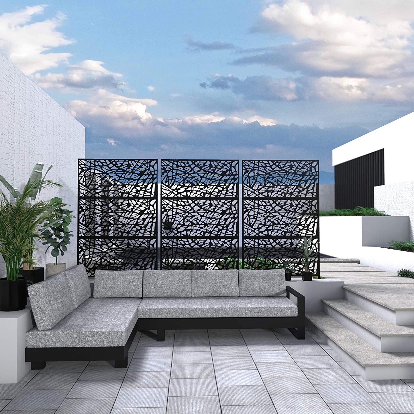 Moderne Sichtschutzwand Messina-letto-design.com