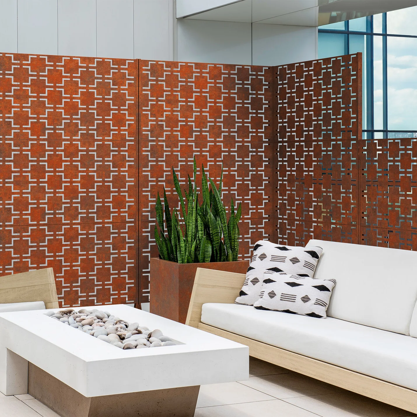 Moderne Sichtschutzwand Taranto-letto-design.com