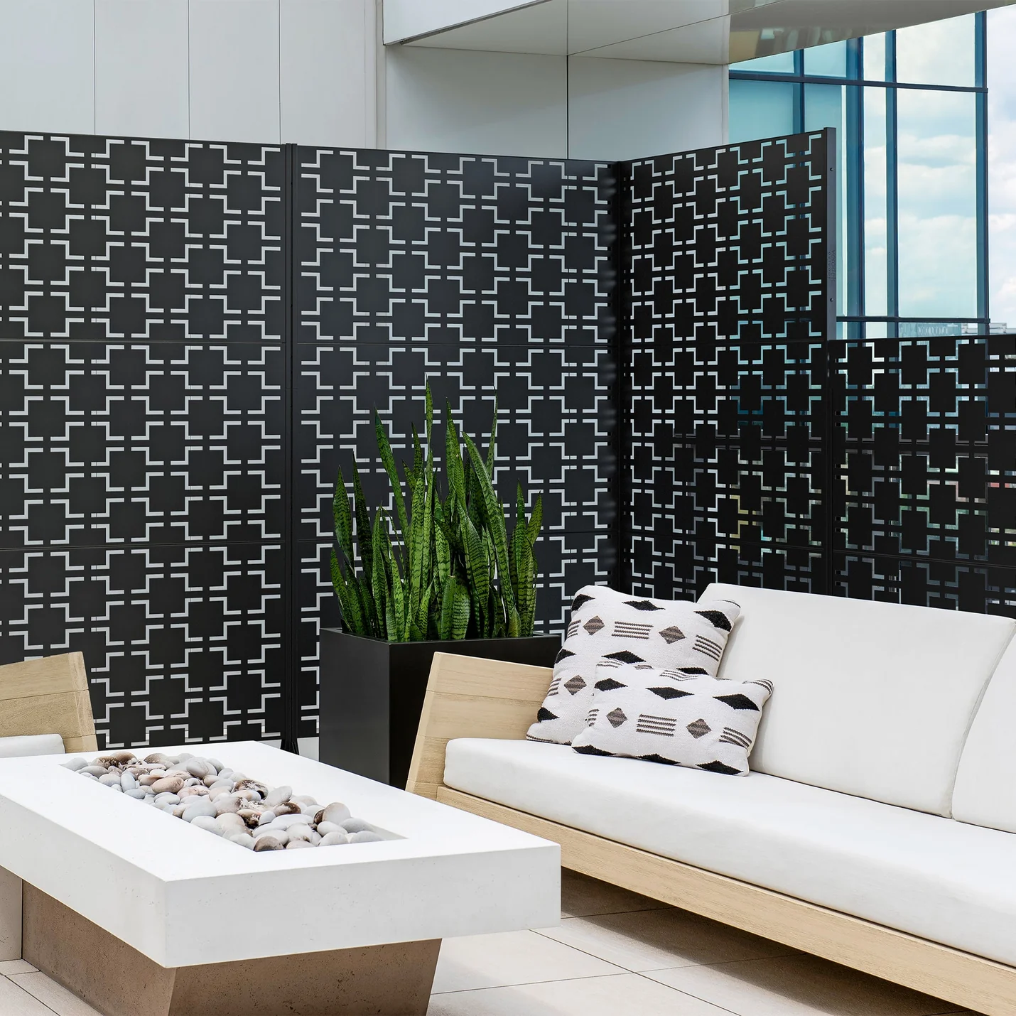 Moderne Sichtschutzwand Teramo-letto-design.com