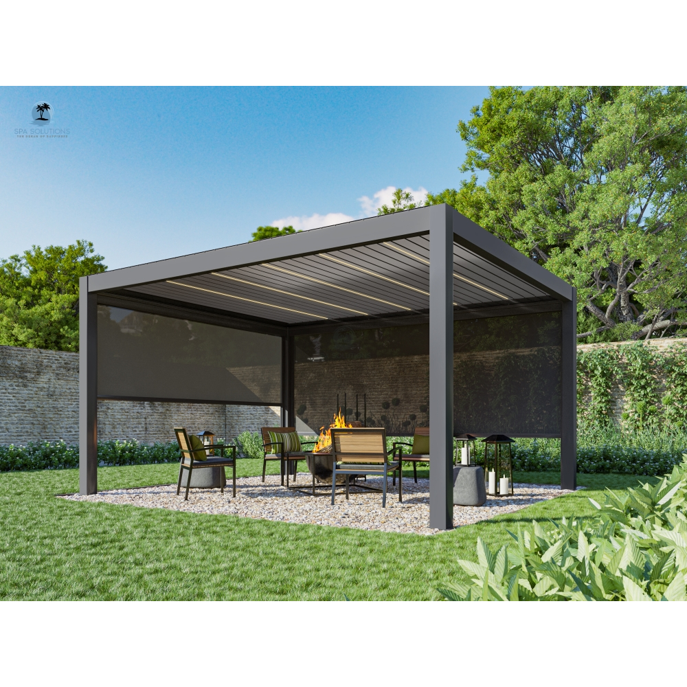Sky Pergola Seitenrollo 3m motorisiert-letto-design.com