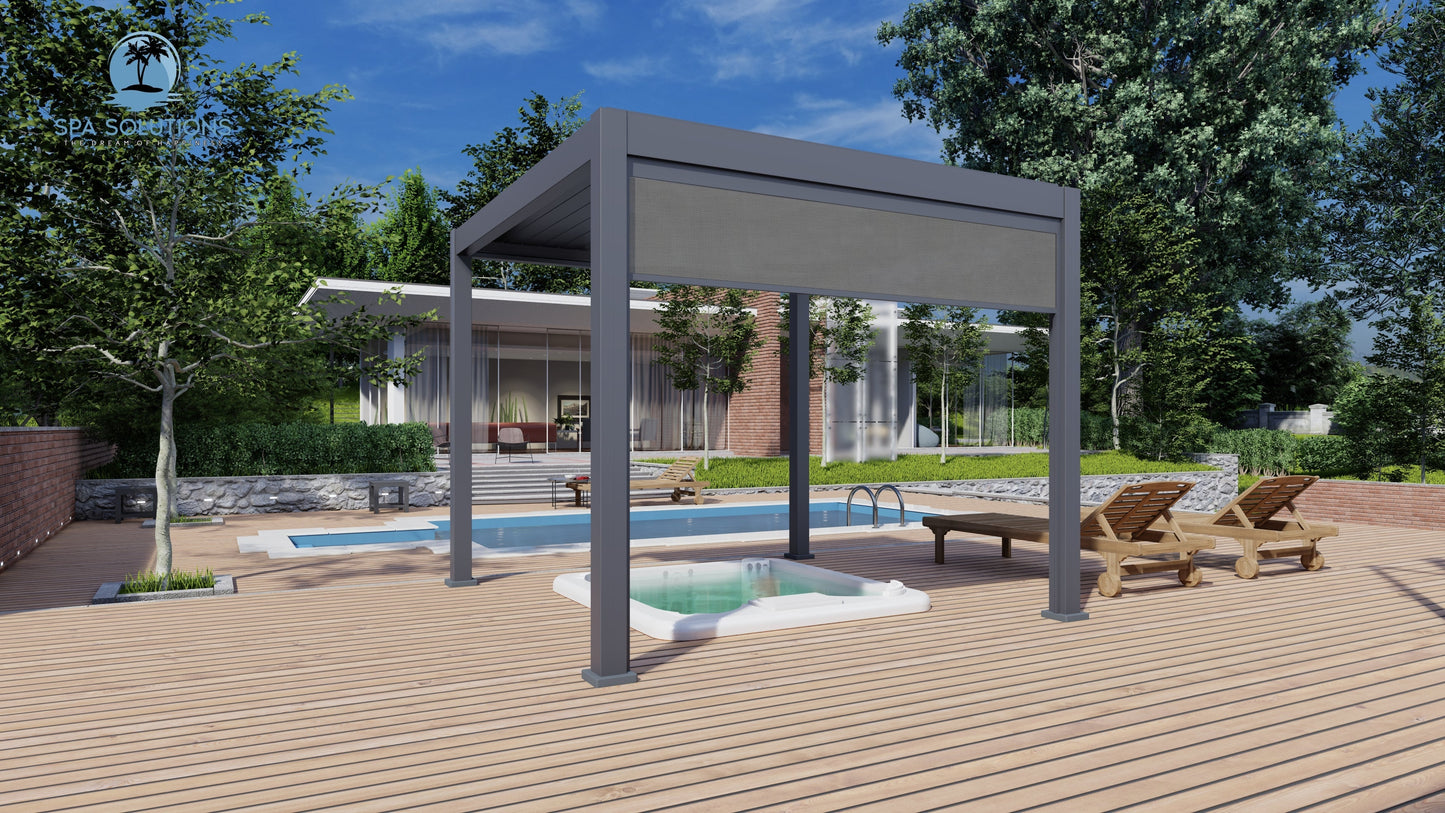 SkyLite ECO Aluminium Pergola LED 3m x 3m-letto-design.com