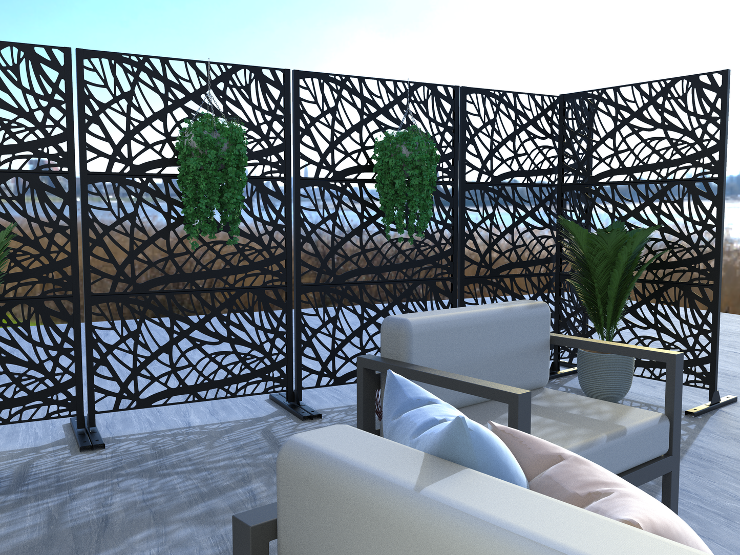 Moderne Sichtschutzwand Messina-letto-design.com