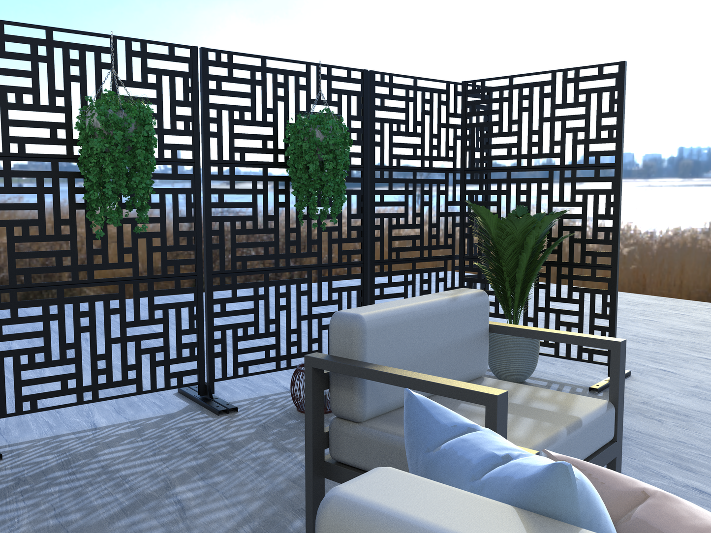 Moderne Sichtschutzwand Siena-letto-design.com