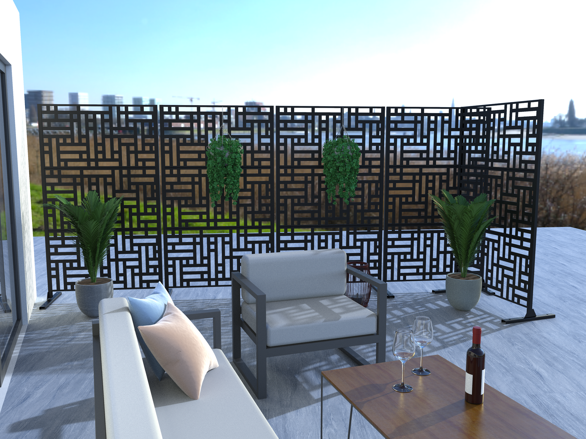 Moderne Sichtschutzwand Siena-letto-design.com