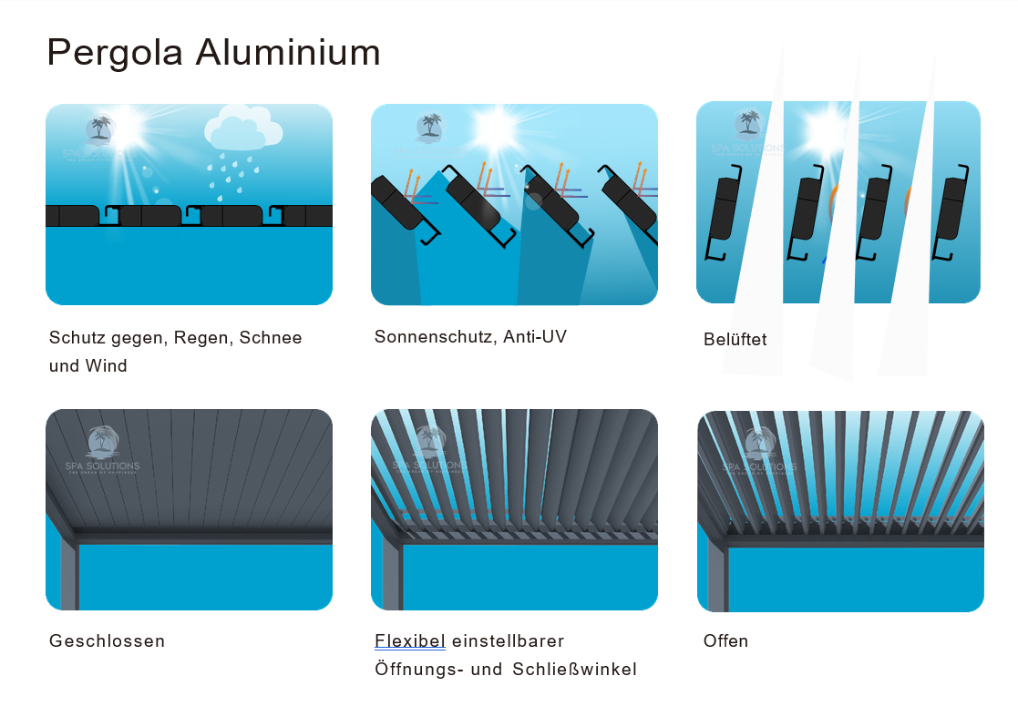 SkyLite ECO Aluminium Pergola LED 3m x 3m-letto-design.com