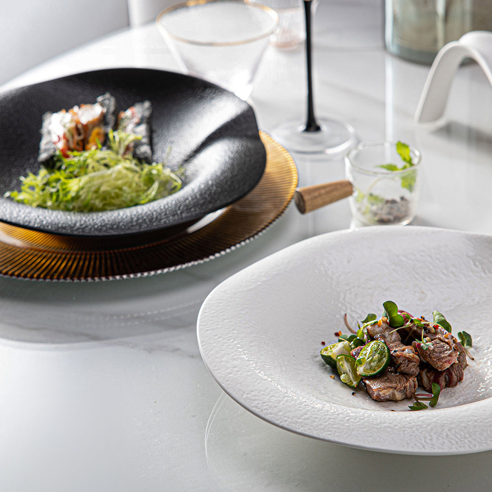 Arezzo Pasta Teller 4er Set Weiss-letto-design.com