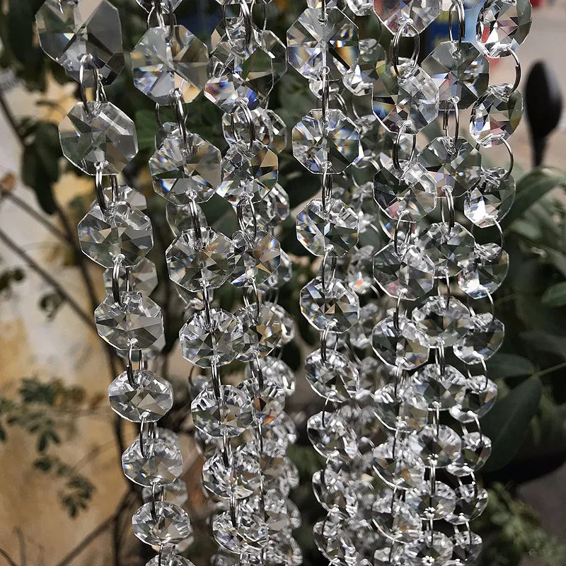 "Crystallo" Prismatischer Eleganz Kristallglas-Vorhang