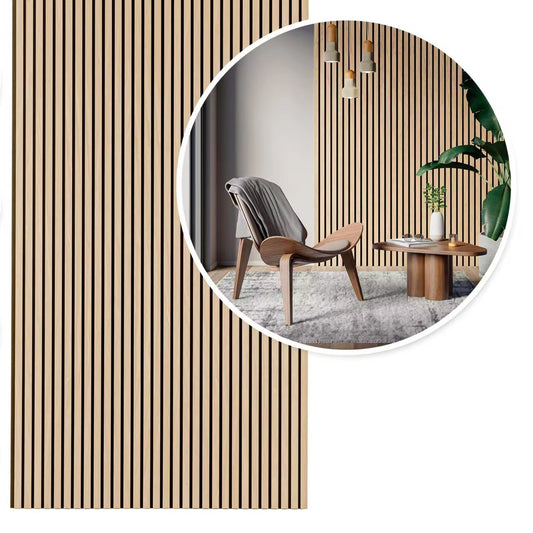 Akupanel Modern Interior 3D Acoustic Wall Panels Wood Akustik Panel for Studio Sound Proof Decoration Wood Slat Panel