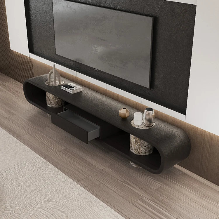 wooden modern living room furniture designs Natural marble solid wood tv cabinet modern luxury-letto-design.com