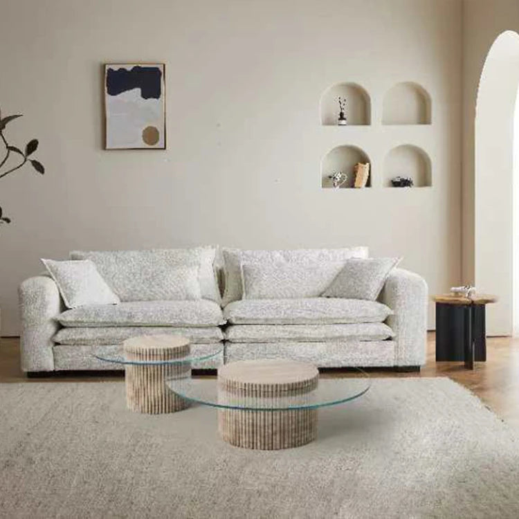 Marmorstil Couchtisch-Set "Luxe Curve"-letto-design.com