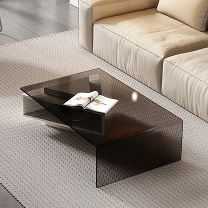 Couchtisch Nevarro: Einzigartiges Design aus Glas und Marmor