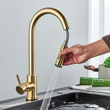 Rubinetto Eleganza Oro – Hochwertiger Küchenwasserhahn