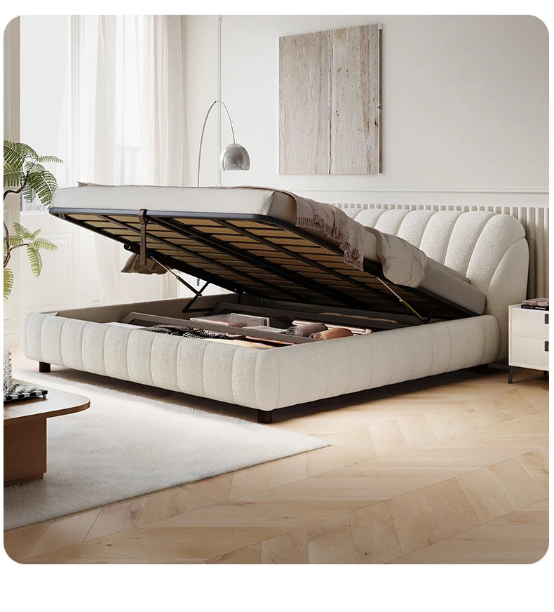 Velours-Luxus-Dream – das Premium Designer-Bett mit Stauraum und Komfort