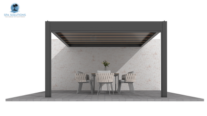 SkyMotion LED Aluminium Pergola 3m x 3m motorisiert