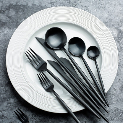 Verona cutlery set black