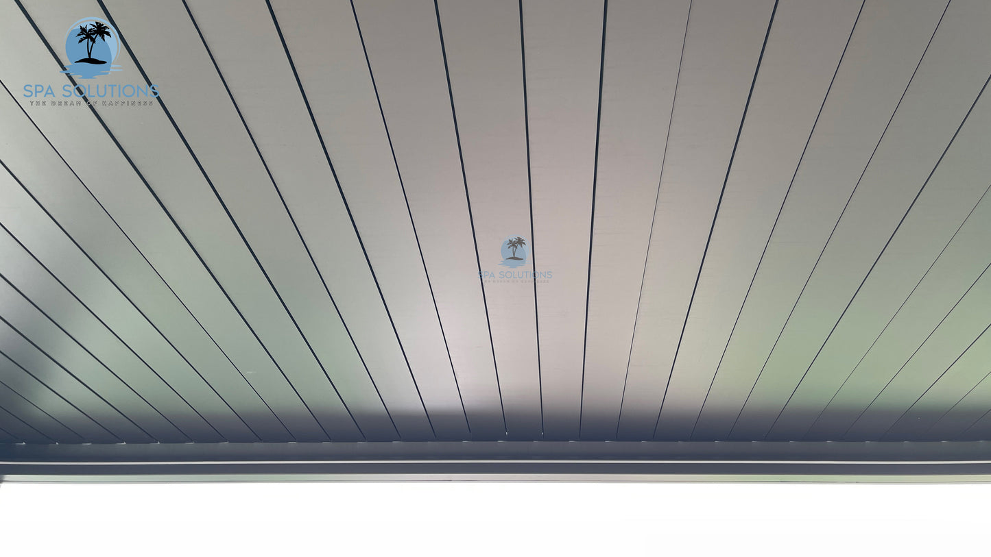 SkyMotion LED Aluminium Pergola 3m x 3m motorisiert