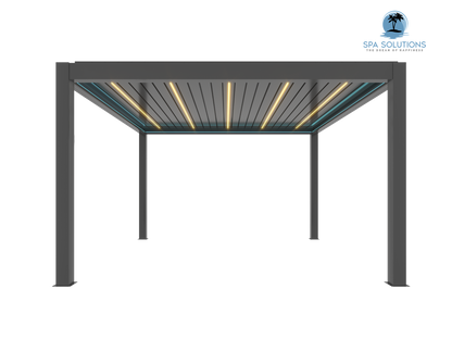 SkyMax Ultra aluminum pergola LED 4m x 5m motorized